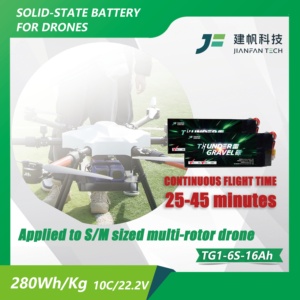 סוללת רחפן Thunder Gravel TG1 סדרה 280Wh/kg חצי מוצקה 16Ah/22Ah/27Ah/30Ah בעלת קיבולת גבוהה יותר |   ערך טוב יותר - Product Image 2