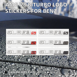 Autocollants de carrosserie de luxe pour Mercedes Classe C, ensemble de lettres en ABS, adhésif amovible pour modèles GLC63S/GLE63S/A45S, relooking - Product Image 2