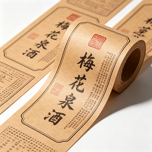 Adhesive <b>Labels</b> Custom Eight Color Rotary Printed Anti Counterfeiting Waterproof <b>Circle</b> Shape Agriculture Packaging - Product Image 1
