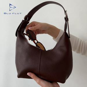 Pure Women <strong>Bag</strong> Custom <strong>Small</strong> Zipper Closure Ladies <strong>Leather</strong> Purse <strong>Leather</strong> Dumpling Handbag Custom Shoulder <strong>Bags</strong> for Women - Product Image 4