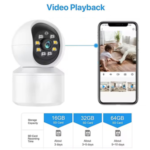 Telecamera di Sicurezza Domestica Wireless 360 Gradi 3MP Smart WIFI con Interfaccia Type C 1080P, Monitor per Bambini con Allarme Pianto, Tracciamento e Audio Bidirezionale - Product Image 2