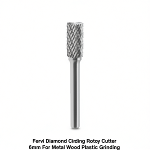 Cutter rotatif à découpe diamantée Fervi 6 mm pour le meulage du métal, du bois et du plastique - Product Image 2