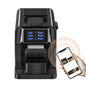 3 en 1 Italien Wifi Smart Control 4.3 pouces Écran Tactile Panneau Double Bean Hopper Commercial Bean To Cup Machine à Café Espresso - Product Image 1