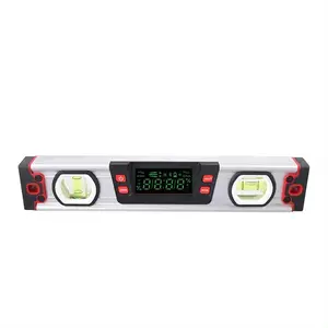 HEDAO مقياس ميل رقمي قابل للحمل، مقياس مستوى مزود بشاشة LED مزود بفقعتين مقياس زوايا للصناعة