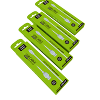 Boîte d'emballage pour câble USB, boîte de vente au détail pour câble de données USB, boîte en papier vide écologique pour pièces de produits électroniques