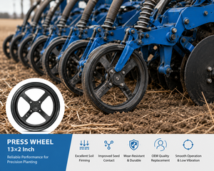 Rueda de Presión Agrícola de 13x2 Pulgadas (340mm) Directa de Fábrica, Rueda de Cierre para Sembradora, Repuesto para Lemken OEM 3576001 - Product Image 1