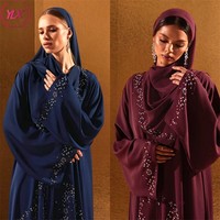 Vêtements Islamiques de Gros Aïd Ramadan Robe de Luxe Modeste avec Diamants Vêtements Musulmans pour Femmes Hijab Filles Robe Abaya de Dubaï