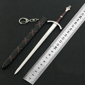 22CM Mini Arthur Dayni's Sword llavero juego Metal Throne juego modelo llavero para colección - Product Image 3