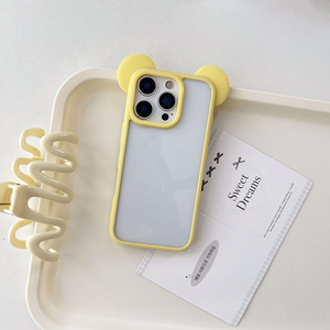 <span class=keywords><strong>Coque</strong></span> <span class=keywords><strong>de</strong></span> téléphone portable transparente en TPU avec oreilles <span class=keywords><strong>de</strong></span> <span class=keywords><strong>Mickey</strong></span>, antichoc et anti-traces <span class=keywords><strong>de</strong></span> doigts, pour filles, compatible avec les modèles 16 et 15 - Product Image 4