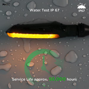 สัญญาณไฟเลี้ยวรถจักรยานยนต์ไฟ LED 2ชิ้น, ไฟวิ่งขนาดเล็กอเนกประสงค์สัญญาณไฟเลี้ยวที่ไหลกันน้ำ IP67 - Product Image 3