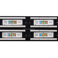Panneau de brassage de câblage structuré Gigabit 19 pouces 2U pour montage en rack, 48 ports Cat6 UTP RJ45 110 IDC, en acier laminé à froid, certifié CE RoHS