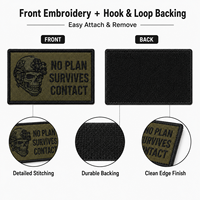 Velcro Bordado con Logotipo Personalizado al por Mayor, Gancho y Bucle de Marca OEM para Uniformes, Sombreros, Artículos Promocionales y Ropa Táctica
