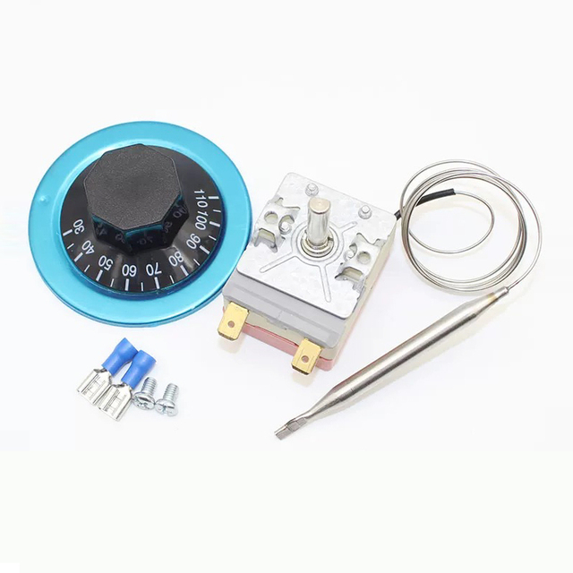 16a 250v Adjustable Industrial Temperature Control Switch Capillary Thermostat