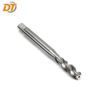 DT M8*1.25 HSS M2 Tap Ulir Spiral Tanpa Lapisan M8 X 1.25 H2 Tap Ulir Mesin Metrik