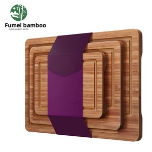 Ensemble de trois pièces <span class=keywords><strong>planche</strong></span> à découper en bambou double face carbonisé en bois massif pour <span class=keywords><strong>Amazon</strong></span> blocs à découper pour les aliments cuits à la maison - Product Image 5