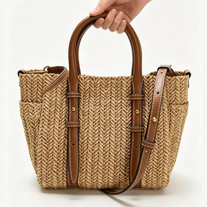 <span class=keywords><strong>Sac</strong></span> à <span class=keywords><strong>main</strong></span> d'été en paille pour femme, <span class=keywords><strong>sac</strong></span> tissé fait <span class=keywords><strong>main</strong></span>, style français vintage, <span class=keywords><strong>sac</strong></span> de plage, <span class=keywords><strong>sac</strong></span> à bandoulière décontracté, vente en gros OEM - Product Image 6