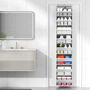 Over The Door Organizer 8 <b>Shelf</b> Hanging Storage With Large Pockets For Bedroom Closet Organization - Product Image 2