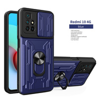 Pour Xiaomi Redmi A7 Pro/15a/Turbo 5 Max/Note 15 Pro+/ Étui de téléphone antichoc avec fente pour carte, fenêtre coulissante de protection et support de voiture