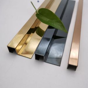 Profilé de bordure de carrelage interne en acier inoxydable, angle de carrelage métallique pour carreaux de céramique - Product Image 1