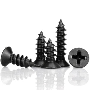 Tornillo Autorroscante de Cabeza Plana Negra Yuan Hongda M1 M2 M3 M4 M5 M6, Cabeza Phillips, Acero al Carbono - Product Image 2