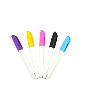 Spidol papan tulis permanen warna-warni baru yang aman dan tidak beracun pena penghapus kering spidol papan putih