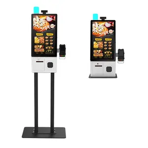 24 Inch Fast Food Restaurant Pos Touch Screen Machine Self Ordering Payment Kiosks