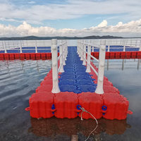Pontons flottants en cubes modulaires en plastique HDPE pour quais marins, jet-ski, pontons, plateformes de pontons flottants