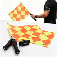Tragbares Elektronisches Schiedsrichter-Flaggen-Set Kabellose Vibrationsflagge für Fußball-Schiedsrichter