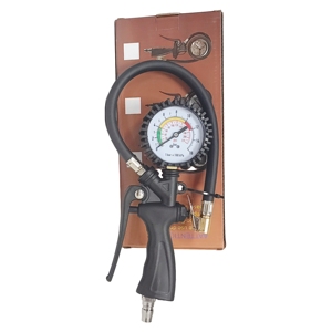 Manomètre de pression des pneus de voiture haute précision avec pompe de gonflage et pistolet de gonflage - Product Image 5