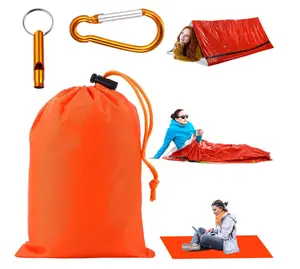 Wholesale Custom Waterproof Outdoor Travel Camping Safety Bivvy bag Lightweight Emergency Survival Adult Sleeping Bag