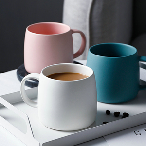 Tasses à café en céramique contemporaines de 12 oz, couleur unie, logo <span class=keywords><strong>personnalisé</strong></span>, bon marché, utilisées dans les cafés, vente en gros, contact alimentaire sûr - Product Image 2