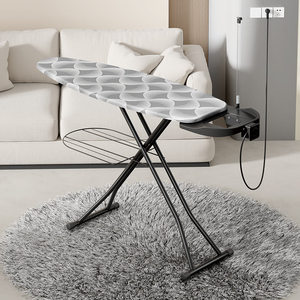 <span class=keywords><strong>Table</strong></span> <span class=keywords><strong>à</strong></span> <span class=keywords><strong>repasser</strong></span> pliable au design moderne, gain de place, réglable en hauteur, <span class=keywords><strong>avec</strong></span> <span class=keywords><strong>prise</strong></span> électrique - Product Image 1