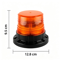 Luz Estroboscópica LED de 24W, Luz de Advertencia con Montaje Magnético, Carcasa de PC, Luz Intermitente Roja, Ámbar, Azul, Verde, Alerta de Emergencia para Vehículos