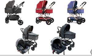 Wholesale Folding Carriage <strong>Baby</strong> Stroller Luxury Travel Portable Stroller Pram <strong>Carrier</strong> 3 in 1 <strong>Baby</strong> Stroller for 0-3 Years - Product Image 4
