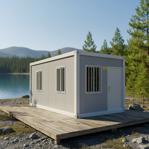 Casa Contenedor Plegable de Acero con Panel Sándwich Transpirable de 20 pies, para Vivienda Moderna, Hotel, Jardín, Oficina, Venta al Por Mayor - Product Image 2