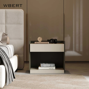 WBERT Nordic Minimalist Bois massif Design moderne et simple pour le salon ou la chambre Tables de chevet Armoire de chevet - Product Image 5