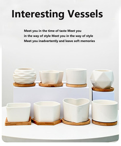 K & B <span class=keywords><strong>vendita</strong></span> calda poligono ceramica oro-spruzzato giardino decorativo vaso di fiori di alta qualità <span class=keywords><strong>per</strong></span> la decorazione esterna - Product Image 3