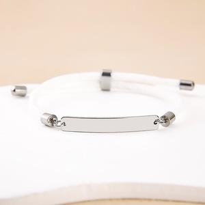 Bracelet unisexe minimaliste en acier inoxydable IStapromo, personnalisable avec gravure, motif cœur creux, cadeau idéal pour les fêtes - Product Image 3