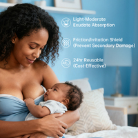 Patchs Hydrogel 3x3 Pouces pour Poitrine, Adhésifs Hydratants et Rafraîchissants pour les Mamelons, Soulagement de la Douleur, Effet Durable 24 Heures, Soin Post-Allaitement