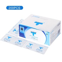 Kit de Nettoyage Authentique Miaoqian pour Nail Art – 200 Tampons Dissolvants pour Vernis à Ongles et Gel UV, Auto-adhésifs, Emballés Individuellement