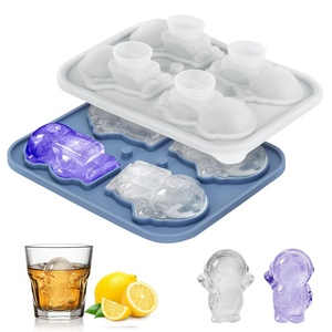 Moule à glaçons en silicone 3D design astronaute OEM ODM, moule à crème glacée en silicone flexible <span class=keywords><strong>sans</strong></span> BPA - Product Image 2