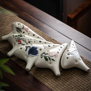 Ocarina de Cerámica de 12 Orificios, Alto C, <span class=keywords><strong>Flauta</strong></span> de Arcilla Hecha a Mano, Pintada a Mano, Logotipo Personalizado, OEM, ODM, Venta al Por Mayor de Fábrica, CN GUA - Product Image 5