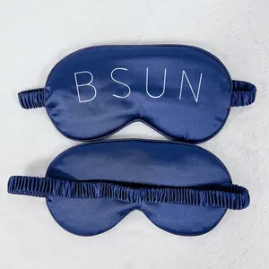 Colorful Travel Silk Satin Blindfold Black Out Sleeping Eye Mask