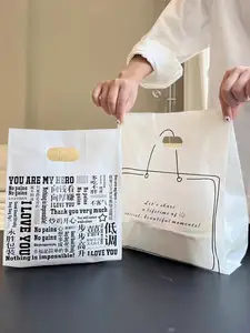 Sacolas de venda quente com logotipo personalizado para compras sacola com alça de compras
