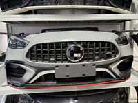 Ensemble de pare-chocs avant complet d'occasion pour W206 C63S AMG 2023, Plug & Play, calandre avant complète, phares, lèvre rouge, fixation par boulons