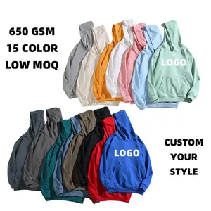 Sudadera con Capucha YINCH de Felpa Francesa de 650 g/m², Unisex, Lisa, Personalizable, de Algodón de Alta Calidad, Sudadera con Capucha al por Mayor - Product Image 2