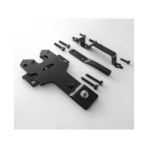 2 Pair of 8'' Wood Gate <strong>Hinges</strong>, Latch, <strong>Handle</strong> <strong>and</strong> 24'' Drop Rod - Double Fence Gate Hardware Kit - Product Image 3