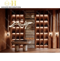Présentoirs à parfums modernes en marbre sur mesure, vitrine murale de luxe avec éclairage pour parfums