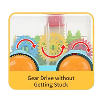 QS Wholesale Mini Bus Éducatif en Plastique pour Enfants, Jouet à Friction à Pousser, Véhicule de Dessin Animé pour Tout-Petits, Âges 3+, Cadeau