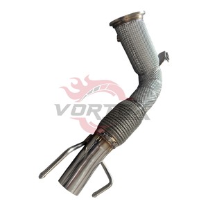 Tubo de Escape de Alto Flujo de Acero Inoxidable Vortex para MINI Cooper Serie 1 F56 X1 F48 2.0T 2014–2024 con Protector Térmico Sin Advertencia de Lámpara (CEL) - Product Image 4